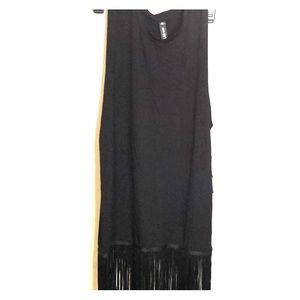 Design Lab blank tank with fringe bottom